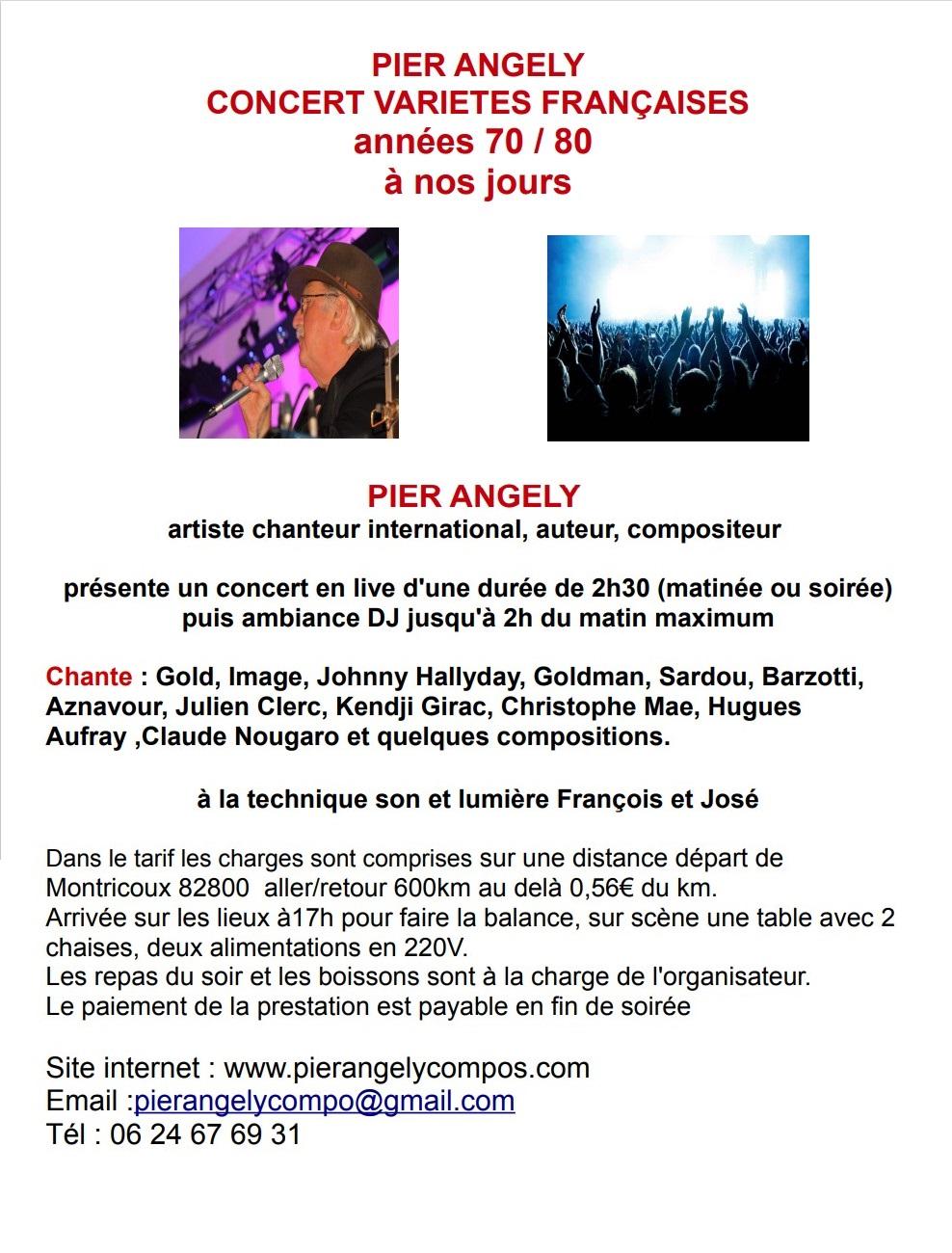 Pier angely concerts